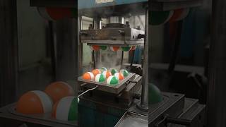 Make an Indian tricolour ball in factory 🏭 complete manufacturing process