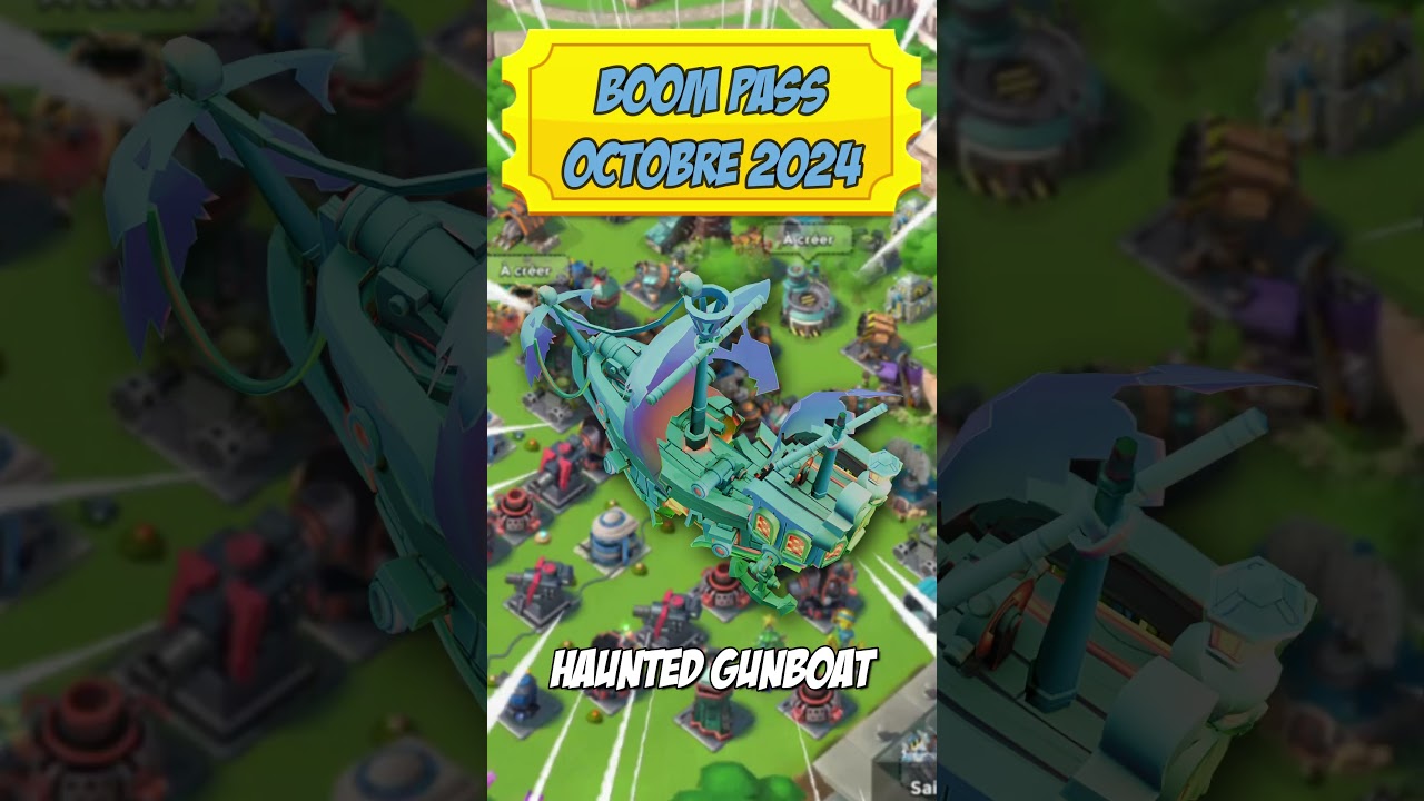 Sneak Peek "Boom Pass" Octobre 2024 ! Boom Beach