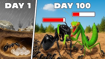 Simulating an Ant Colony for 100 Days 😱 ANTTREK