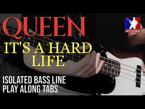 queen---it's-a-hard-life-///-isolated-bass-line-[play-along-tabs]