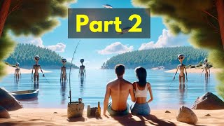 Aliens Who Thought They Were Invisible Were Caught Watching Us on the Beach! Part 2 - Sci-Fi Story
