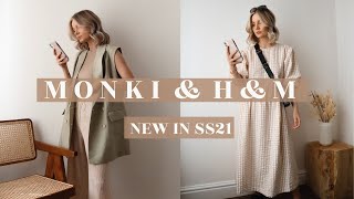 MONKI & H&M NEW IN SS21 | HAUL & TRY ON