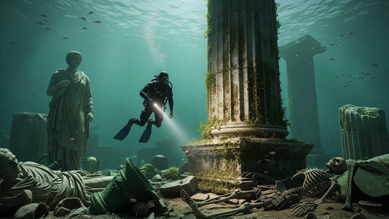 Shocking Discoveries in a Sunken Temple | Ancient Roman Artifacts Found