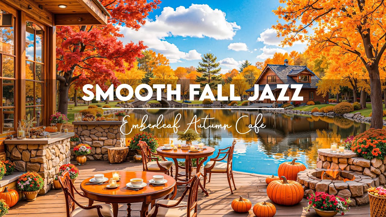 🍁 Smooth Fall Jazz | Warm Jazz Piano & Fireplace Ambience for Relaxation