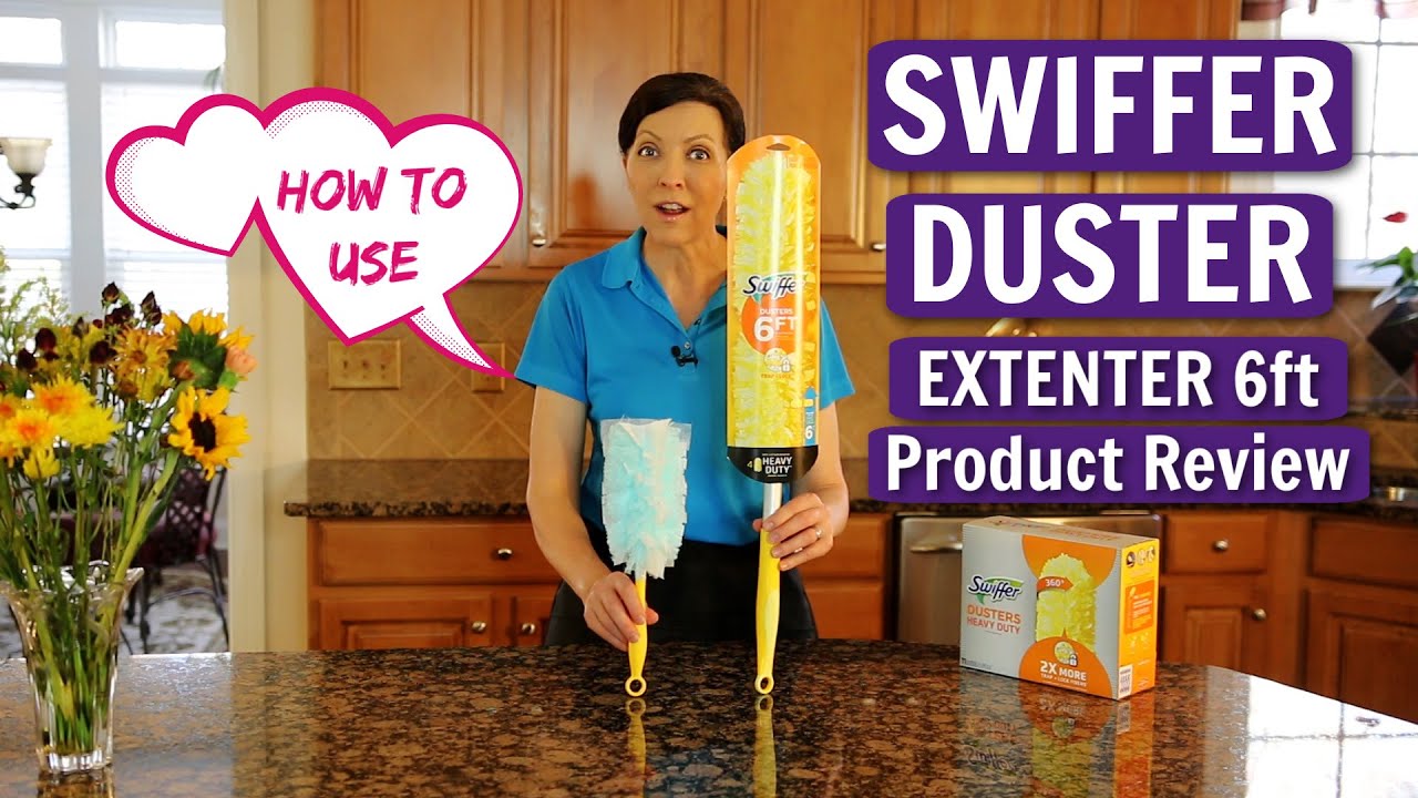 Swiffer Duster 6ft Extender Product Review - See How Deep Cleaning Just Got  Easy 