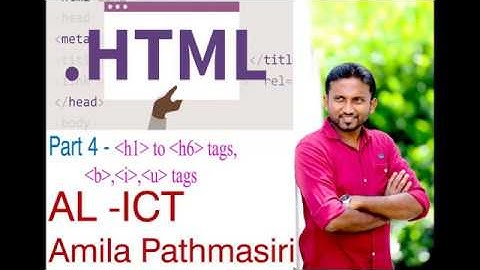 HTML video 4- AL ICT