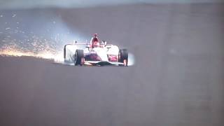 Pippa Mann Crash in Qualifying for the 2016 Indy 500