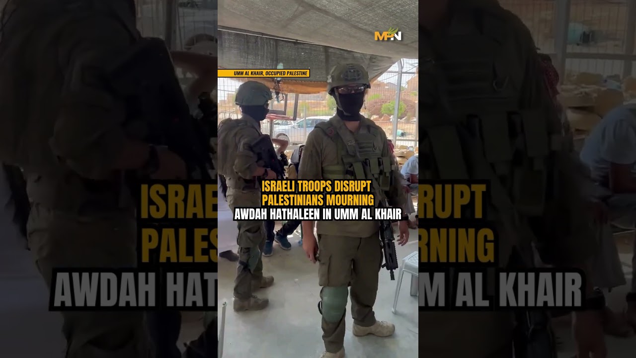 IOF Disrupt Funeral of Oscar doc contributor Awadah Hathleen, Slain by Israeli Settler