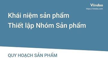 [HDSD] Viindoo -  Khái niệm Sản phẩm và Thiết lập Nhóm Sản phẩm