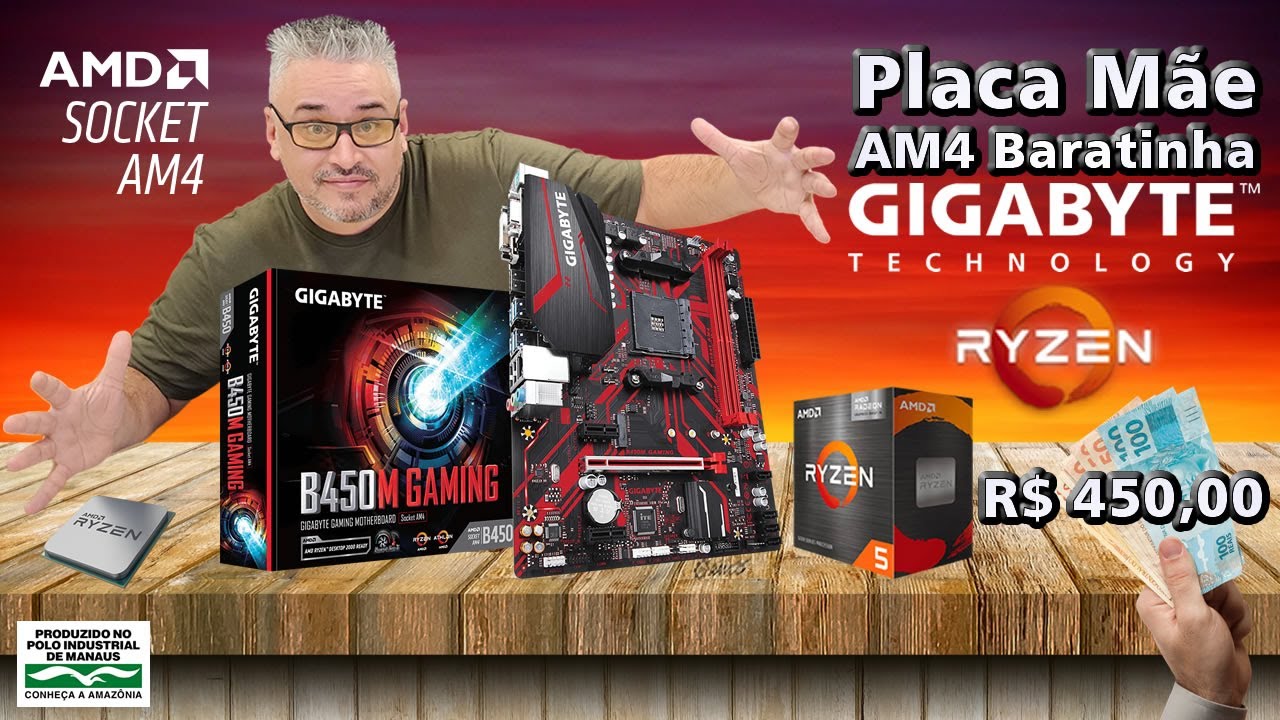 Placa Mãe AM4 Custo Benefício 2025 🚨 R$ 449,90 em 10x 🚨 Review B450M ...