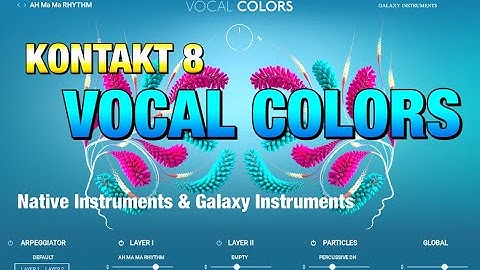 Vocal Colors for Kontakt by Native Instruments - Brilliant Vocal Synthesis - PC & Mac