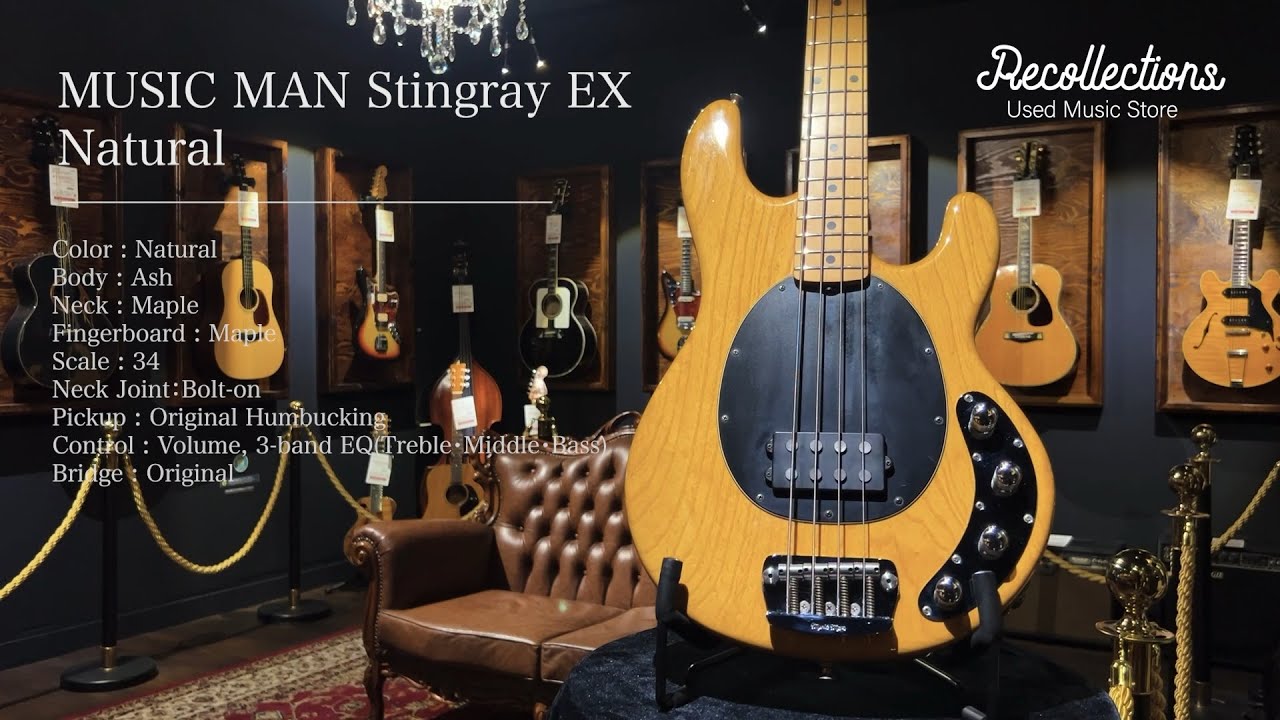 ベース MUSICMAN StingRay EX TB Natural MUSIC MAN Stingray EX Natural <ミュージックマン>｜平野楽器