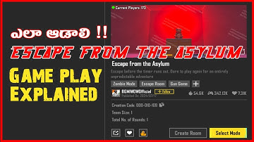 BGMI WOW Mode - Escape from the Asylum | Telugu