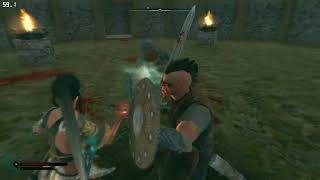 4k Brutal Use Of The Ultimate Dodge Mod And Melee Animations skyrim Special Edition