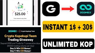 50$ Instant Payment Withdraw || Zoomex Exchange offer 🤑||কুকয়েন ||New Airdrop ||Gluon Wallet event🔥