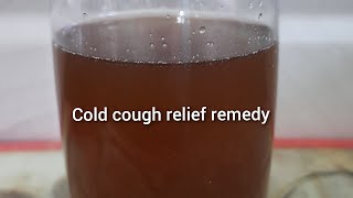 cold cough relief remedy at home|control dry cough-cold|@srisruthiartscooking