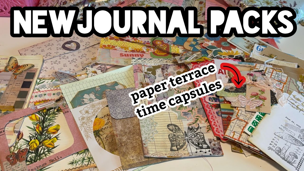 New junk journal packs | ON ETSY | paper terrace time capsules
