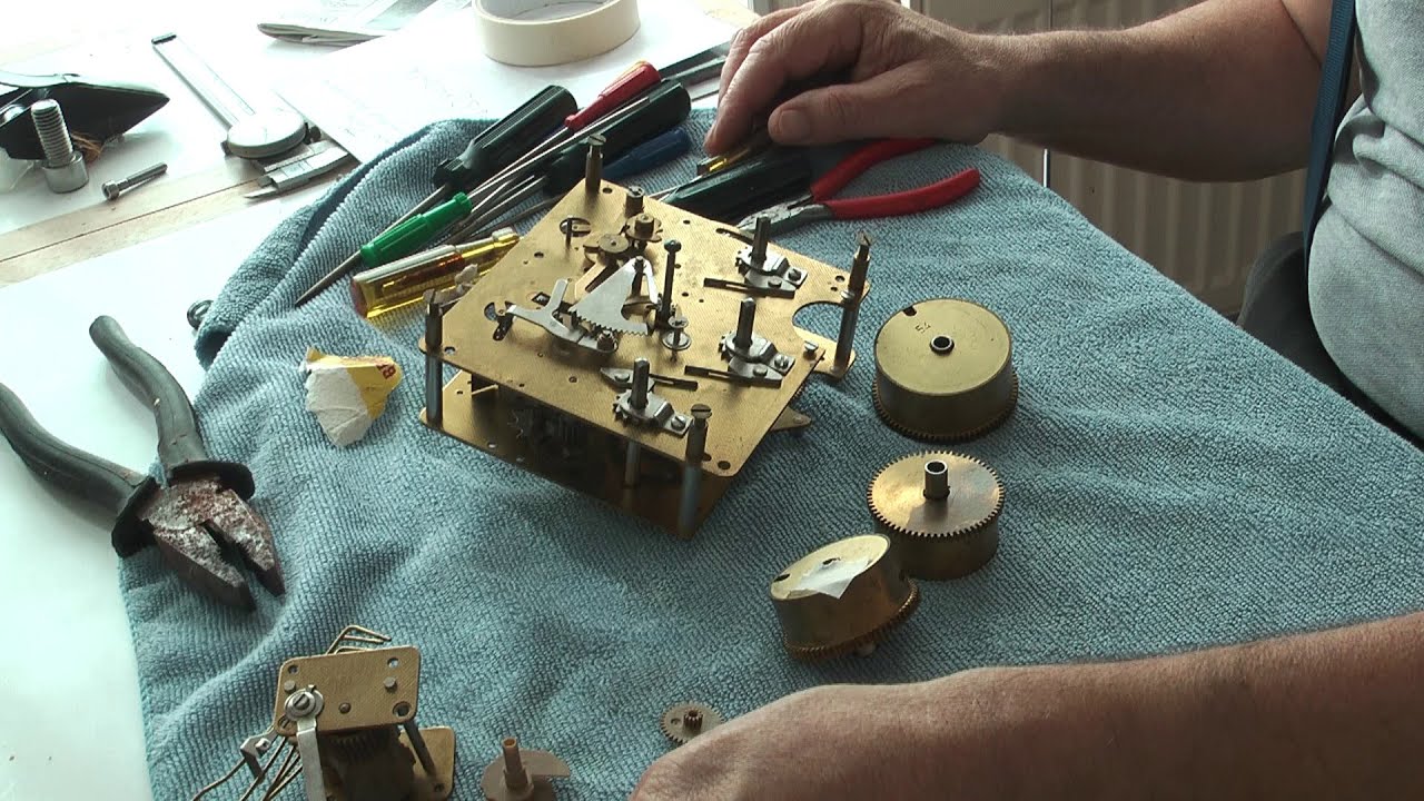 Old Clock - New Springs? Main and Chime Spring Overhaul. (Part 1) - YouTube