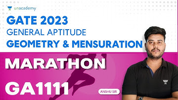 MARATHON | Geometry & Mensuration | General Aptitude | GATE 2023 | by Anshu Sir #gate_academy
