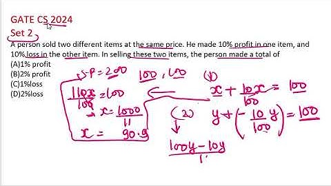 General Aptitude GATE CS PYQ 2024 SET 2