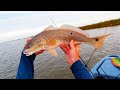 Kayak Fishing for Redfish, Speckled Trout & Sheepshead - Catch & Cook | Field Trip with Robert Field