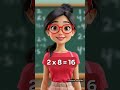 2x Times Table Song Easy Fun Way To Learn Multiplication Tables Timestables Kidsfunlearning