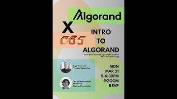 Technical introduction to the Algorand protocol with the Princeton Blockchain Society
