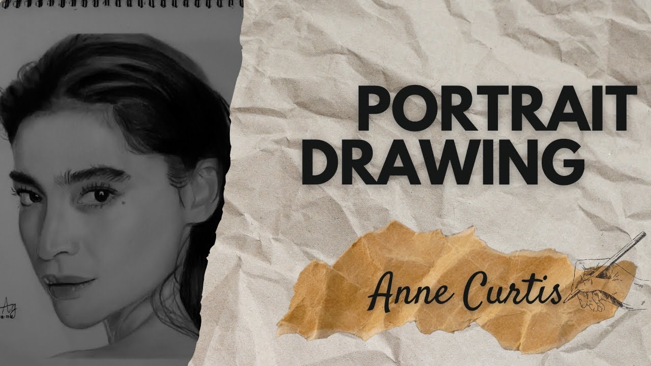 Anne Curtis Portrait Drawing | Realistic Fanart with Charcoal & Graphite Pencils
