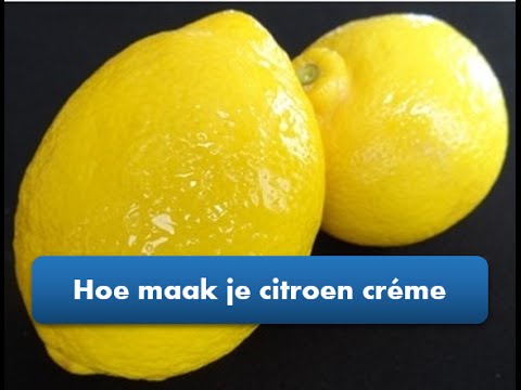 Video: Hoe Maak Je Citroencrème?