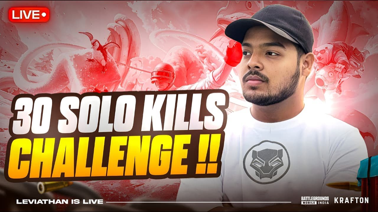 30 SOLO KILLS CHALLENGE POSSIBLE TODAY ?? // LEVIATHAN LIVE // 60 FPS ...