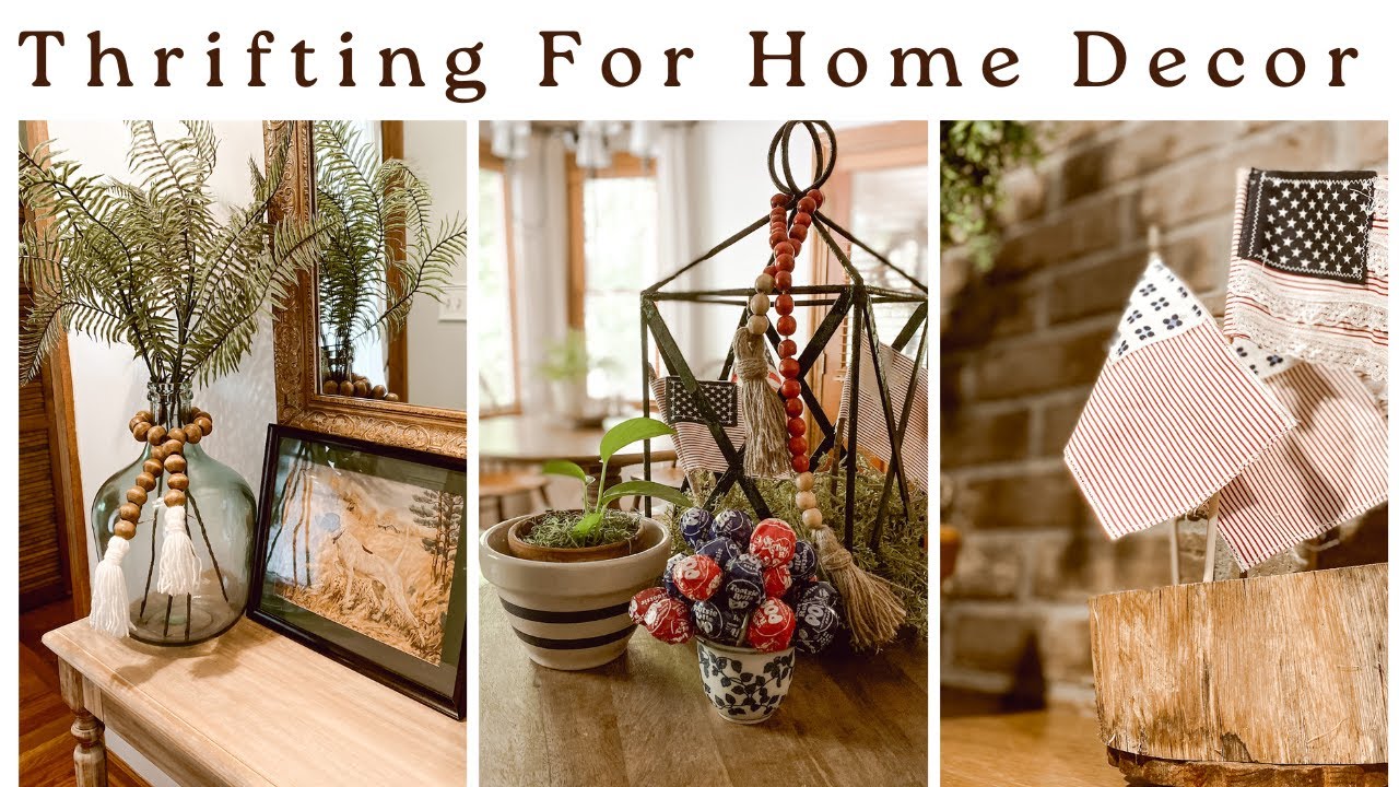 Thrifting For Home Decor~Thrift Haul+DIY Upcycle~Thrift With Me ...