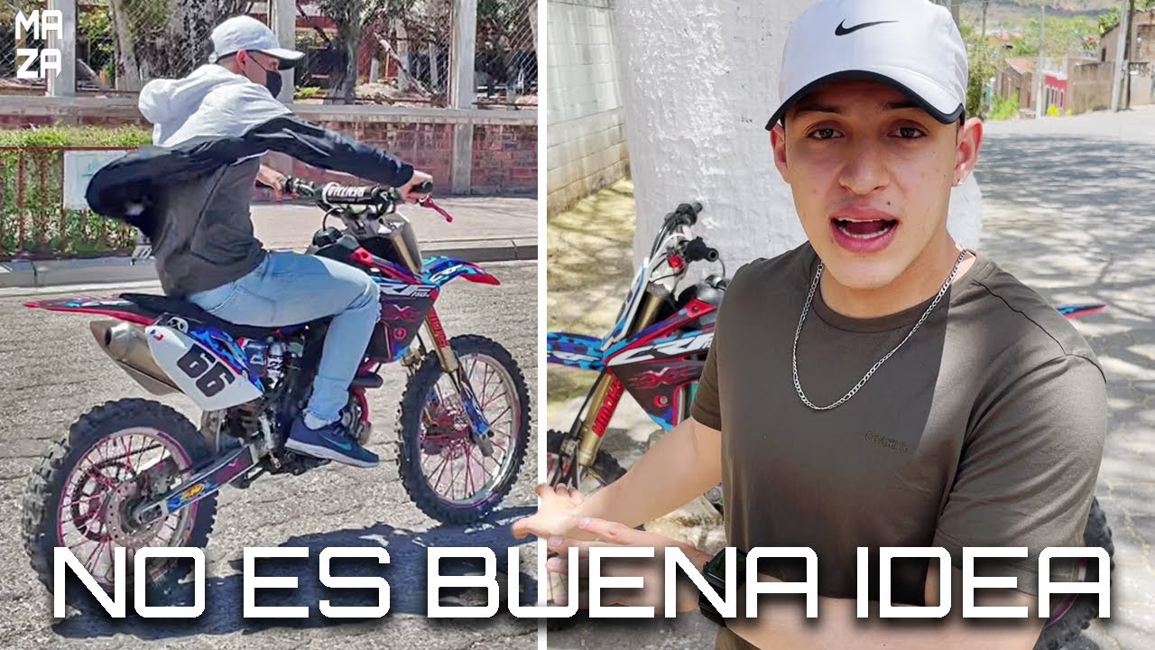USANDO UNA MOTO DE CROSS EN UN DIA NORMAL / MOTO DE DIARIO