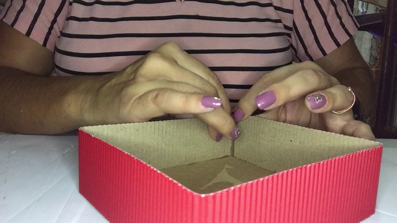 Ensinando a fazer caixinha de Papel microondulado ❤️