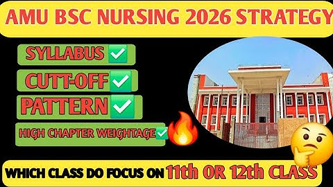 How to crack AMU BSc Nursing 2026 entrance exam#strategy#amubscnursing#2026#entran#@Curative_physio 
