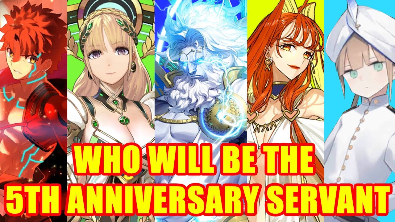 Fgo Who Will Be The 5th Anniversary Servant Fate Grand Order Youtube