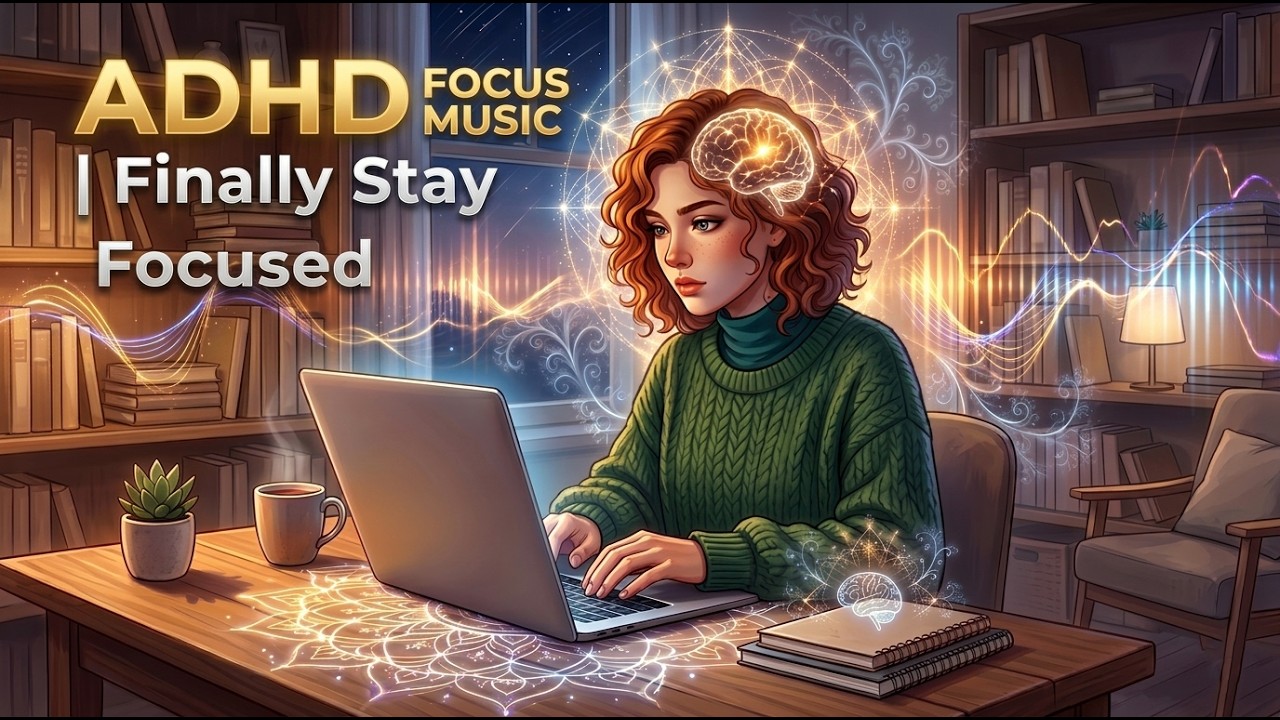 ADHD Focus Music 🧠 | Finally Stay Focused for Hours - YouTube