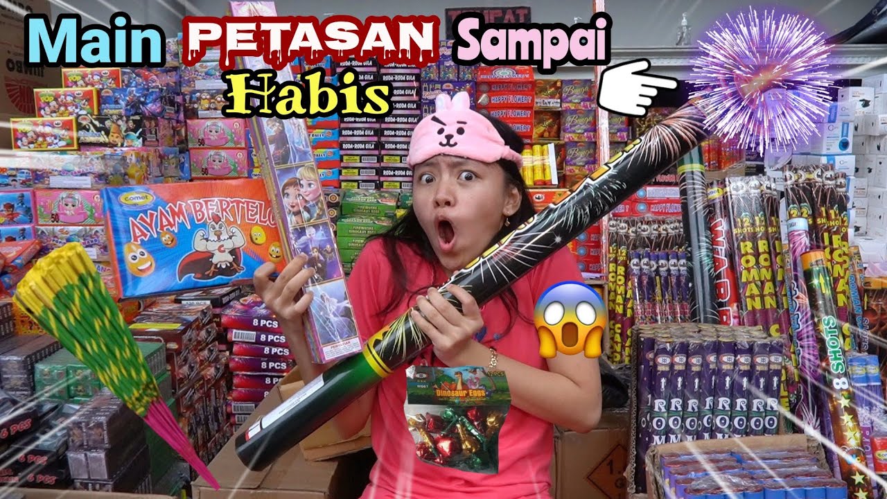 BORONG PETASAN SAMPAI UANG CELENGAN HABIS ! KENA CUBIT MAMA..Gawatt