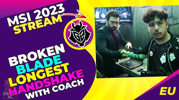 G2 BrokenBlade With LONGEST HANDSHAKE in LoL Esports History 👀