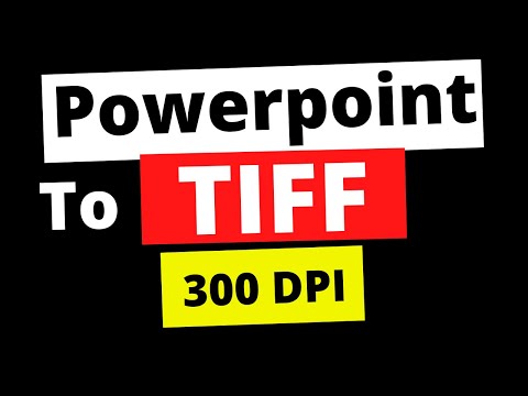 Powerpoint to TIFF - High Resolution (300 DPI)