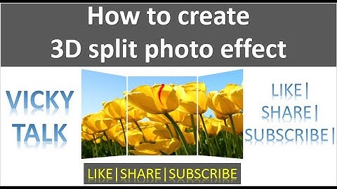 How to create 3D split photo effect in powerpoint ?