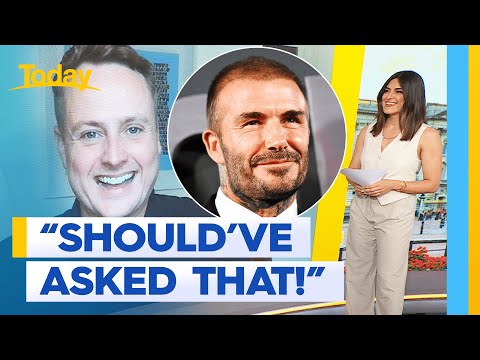 Beckham’s missed question opportunity leaves Sarah disappointed | Today Show Australia