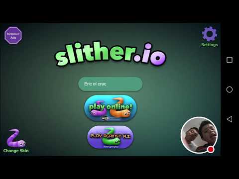 La primera vez jugando el sliter.io con el gusanito más lindo del mundo