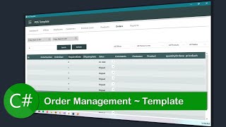 C# UI Design ~Product Order Management system / POS ~ Bunifu Framework Template screenshot 1