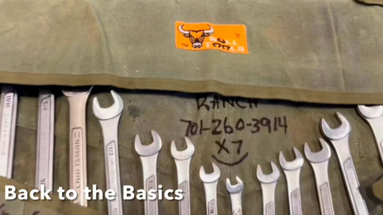 ￼ Bull Tool canvas wrench roll organizer.