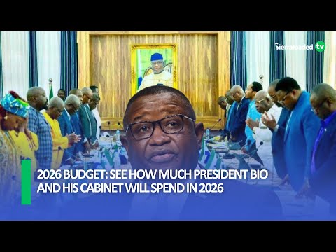 2026 Budget: See How Much President Bio And His Cabinet Will Spend in 2026