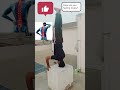 Head Stand At Home 🏡 || बालो का झड़ना कम करने और मजबूत करने की बेस्ट एक्सरसाइज 2/366|| #shorts #fit