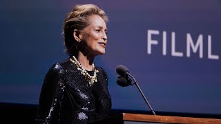 Sharon Stone Honors Jeff Bridges at the 49th Chaplin Award Gala