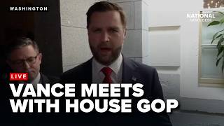 Vice President JD Vance meets with House Republicans