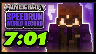 MINECRAFT SPEEDRUN WORLD RECORD (7:01)