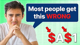 Don't use the $ Sign in Excel Until You Watch This Video
